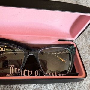Juicy Couture Blue Glasses with Pink Case